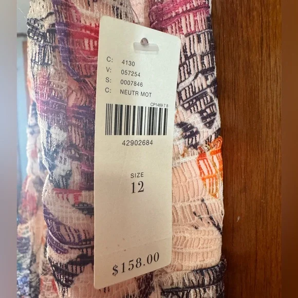 NWT Maeve Size 12 McKenzie Floral Print Spaghetti Strap Dress - Picture 6 of 6